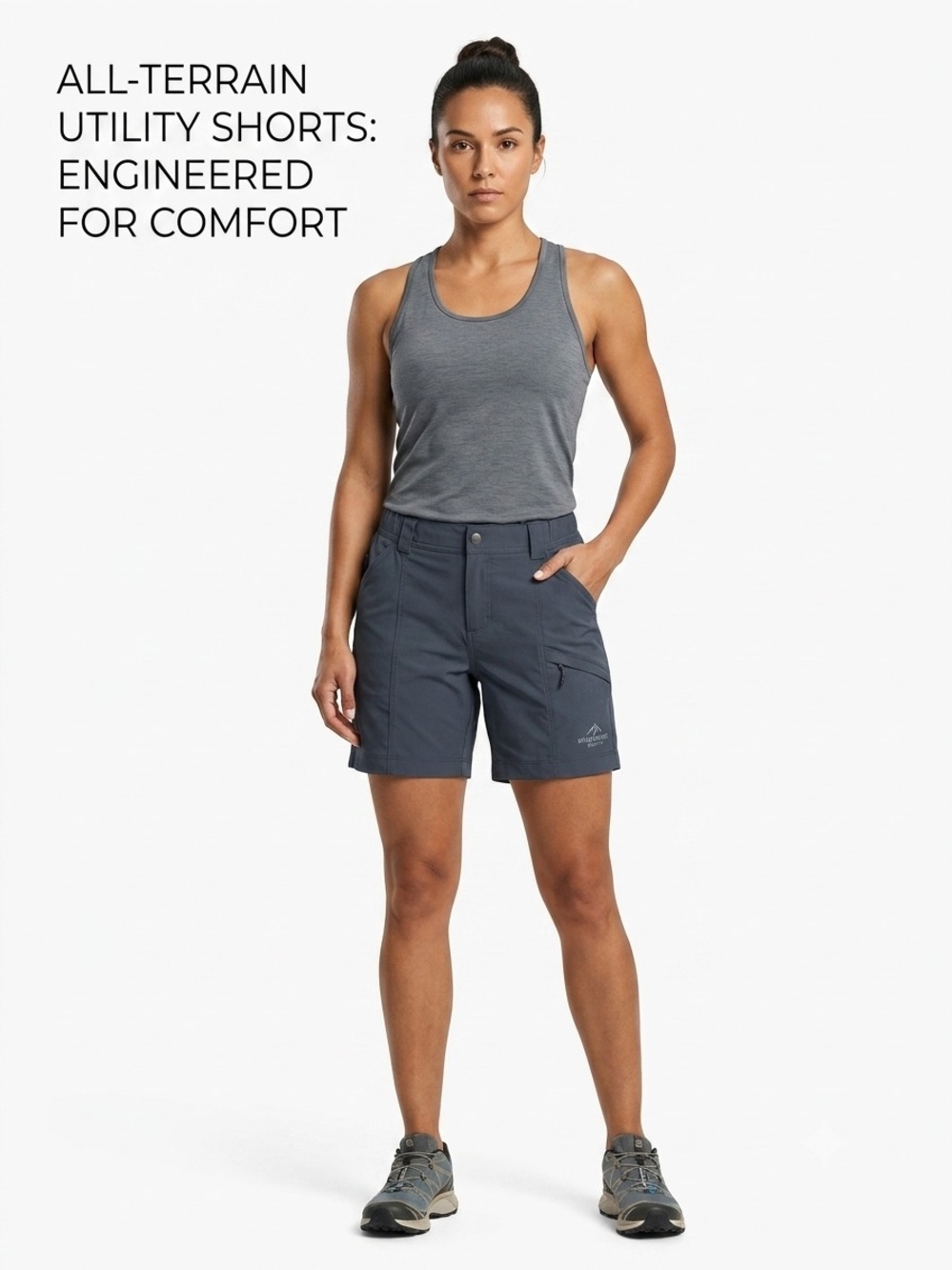 Duluth Trading Co Slate Blue Men's Athletic Shorts